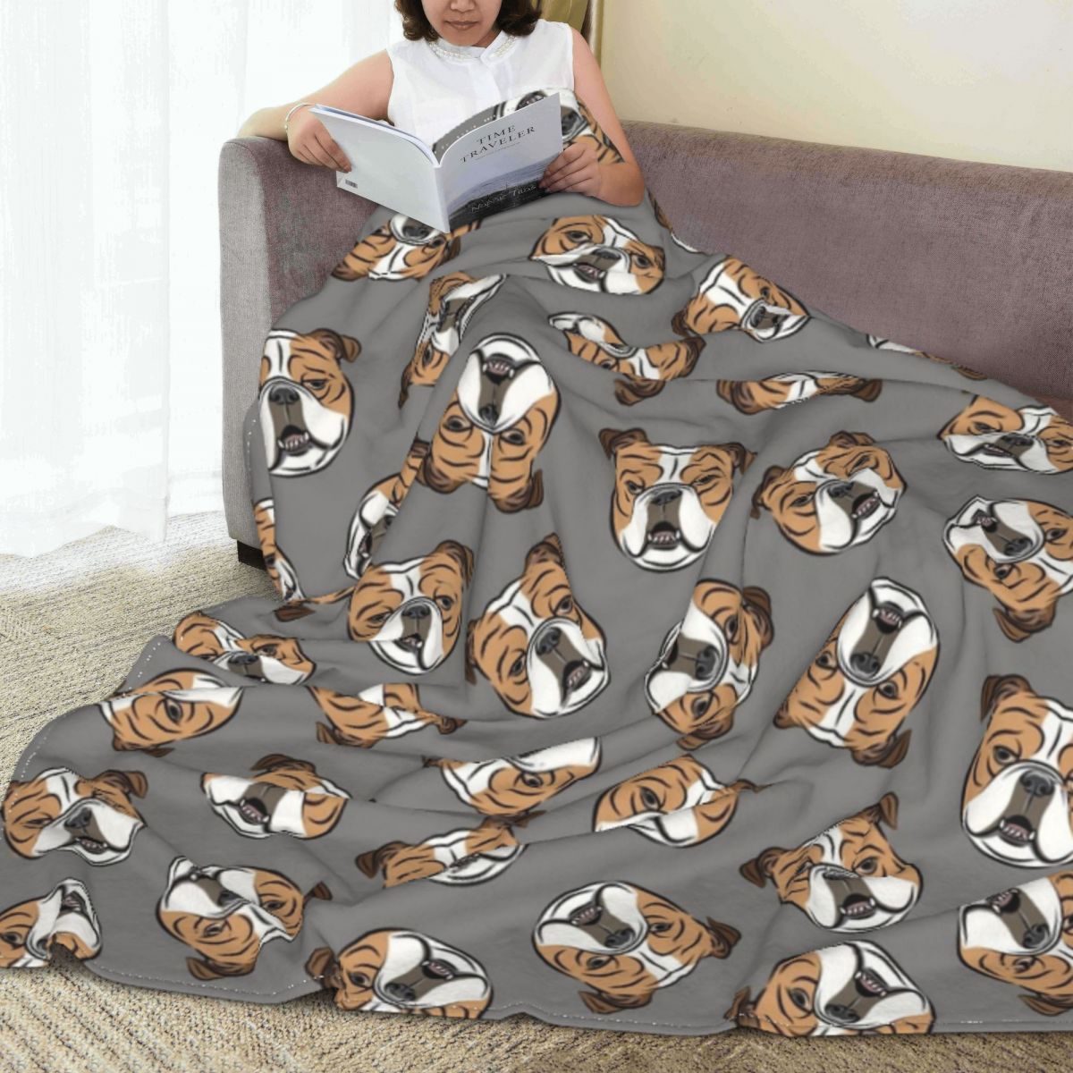 English cheap bulldog blanket