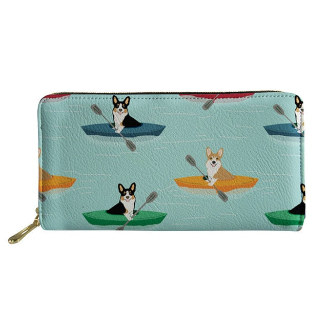 Beer Corgi Medium Snap Fold Wallet