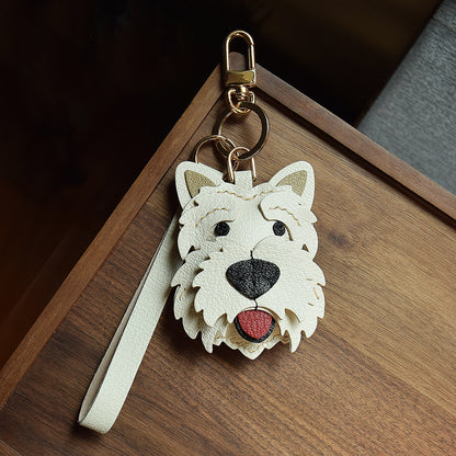 Luxury Leather Westie Pendant