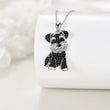 Schnauzer Necklace and Earrings Set