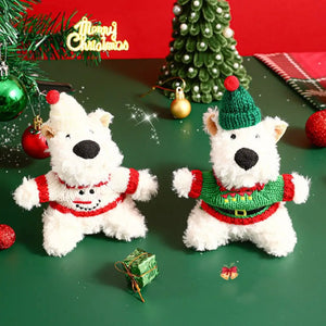 Christmas Westie Pendants