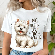 My Bestie Is A Westie  T-shirt