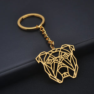 Modern English Bulldog Keychain