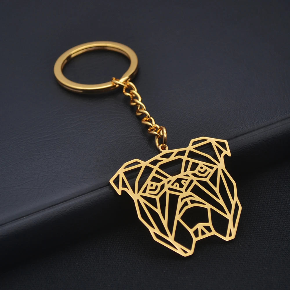 Modern English Bulldog Keychain