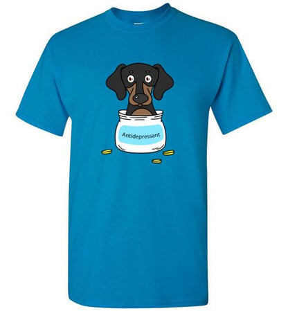 Antidepressant Dachshund Classic Men/Unisex T-shirt