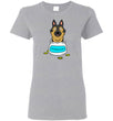Antidepressant German Shepherd Classic Lady T-shirt