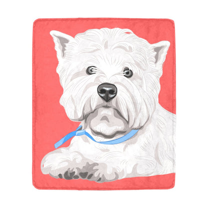 Red Westie Blanket