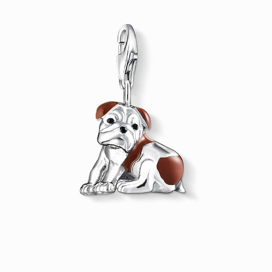 925 Sterling Silver English Bulldog Charm