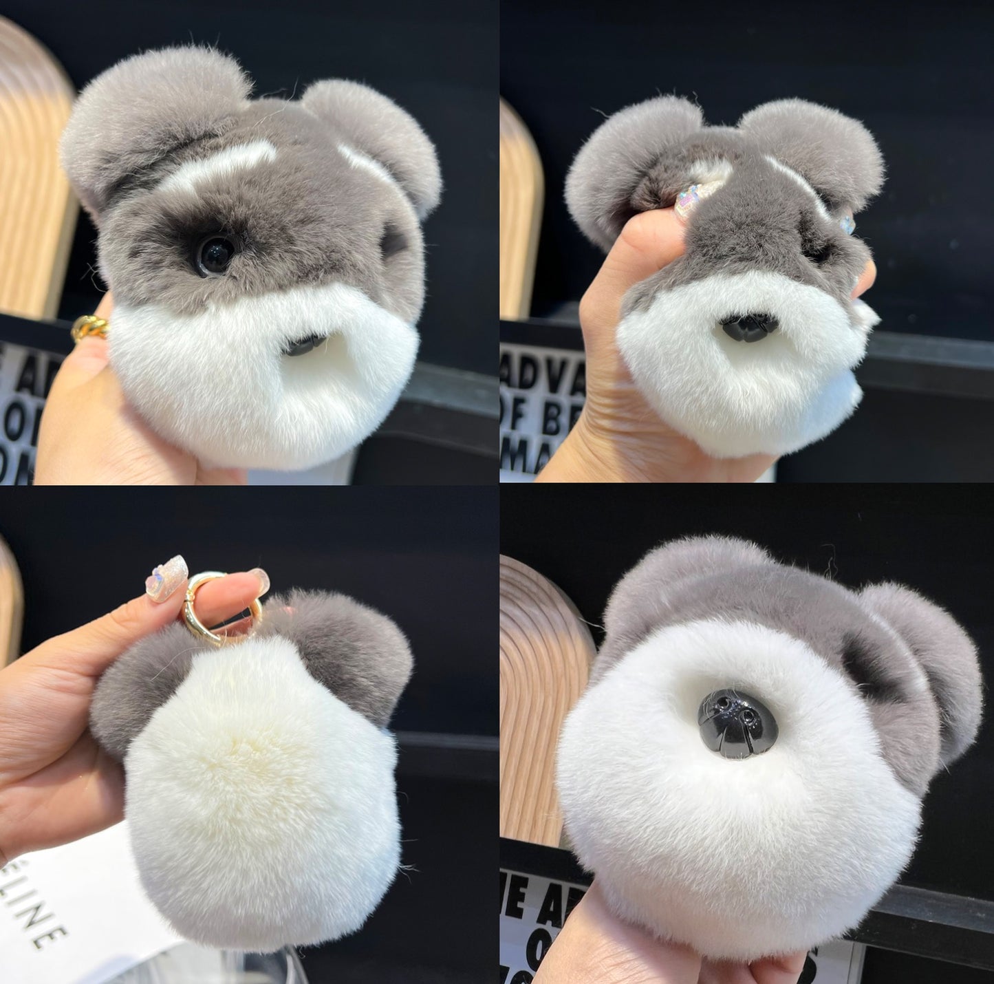 Fluffy Schnauzer Pendant