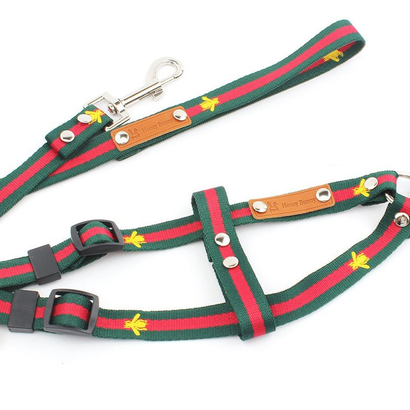 Pucci Dog Harness And Leash Set