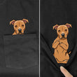 Boxer Dog In Pocket T-shirt