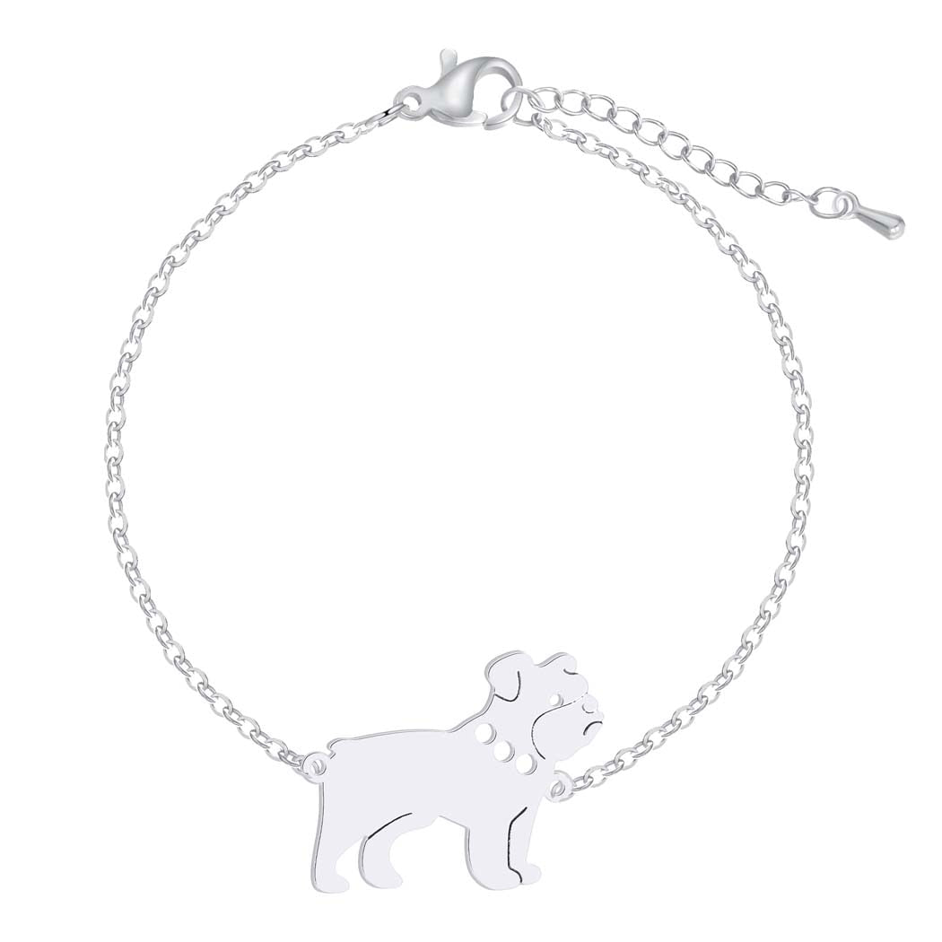 English Bulldog Charm Bracelet