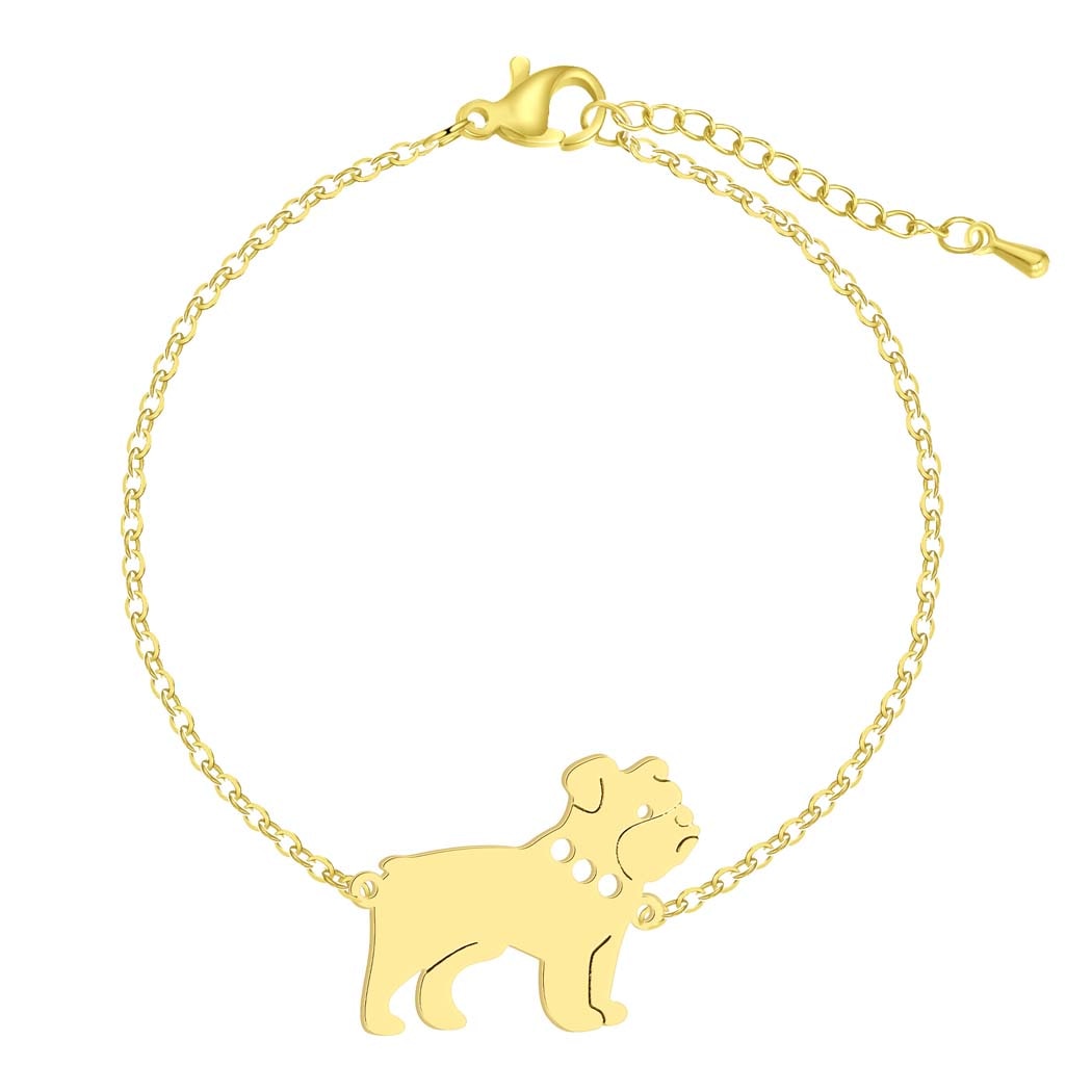 English Bulldog Charm Bracelet