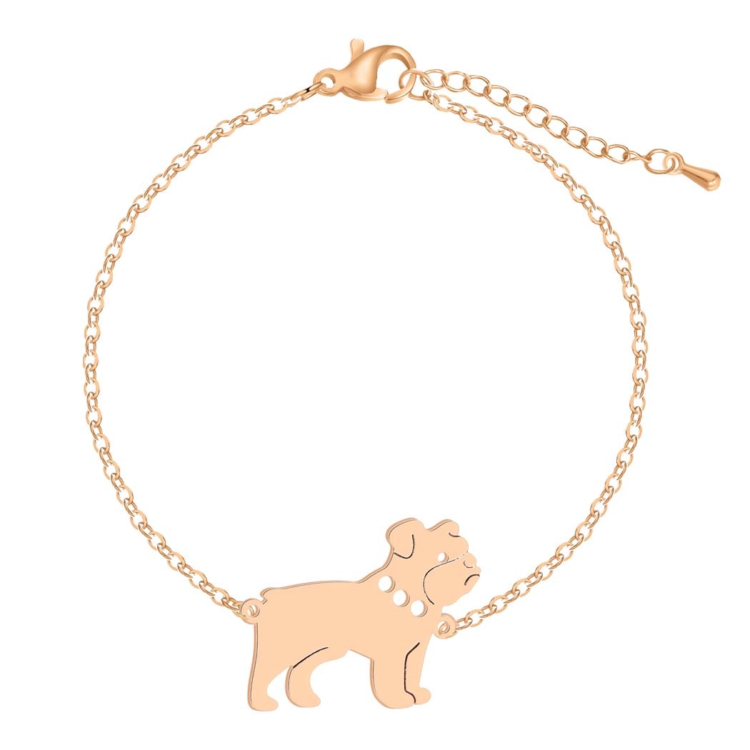 English Bulldog Charm Bracelet