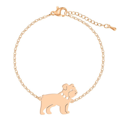 English Bulldog Charm Bracelet