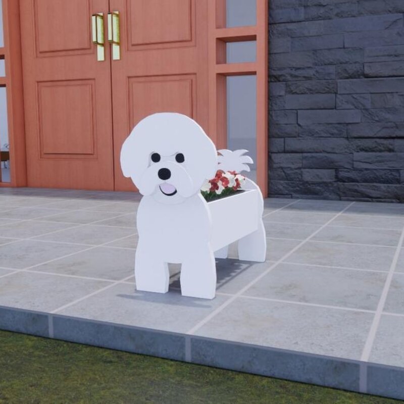 Dog Flower Planter