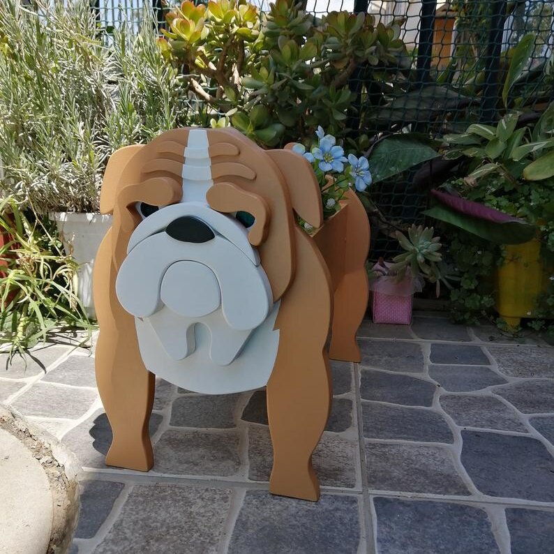 Dog Flower Planter