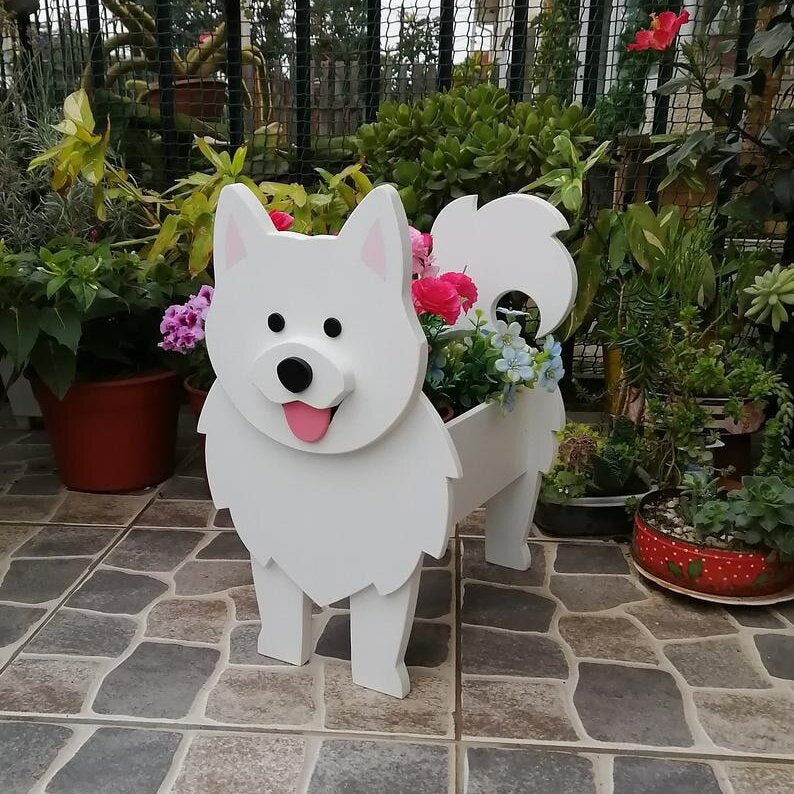 Dog Flower Planter