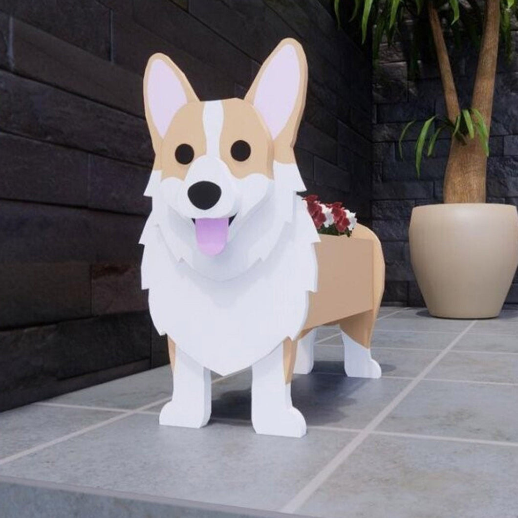 Corgi Flower Planter