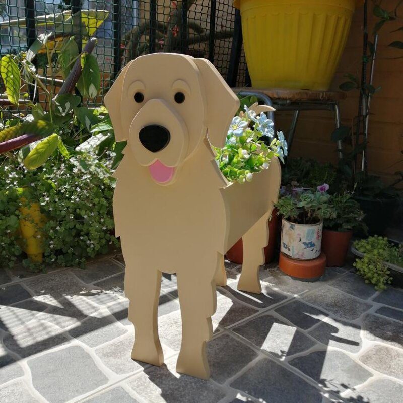 Dog Flower Planter