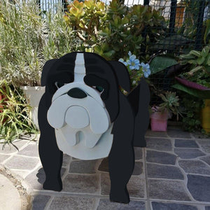 Bull Terrier Flower Planter