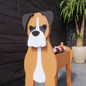 Bull Terrier Flower Planter