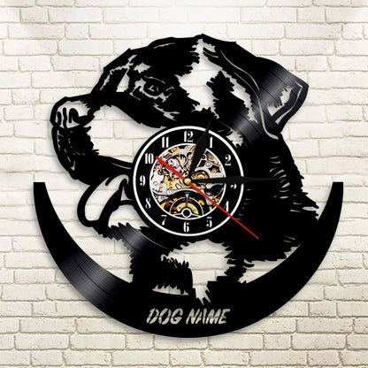 Vinyl Dog Wall Clock