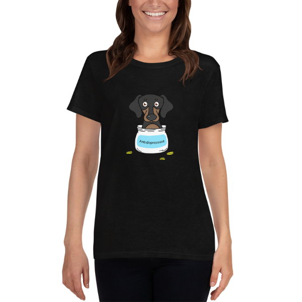 Antidepressant Dachshund Classic Lady T-shirt