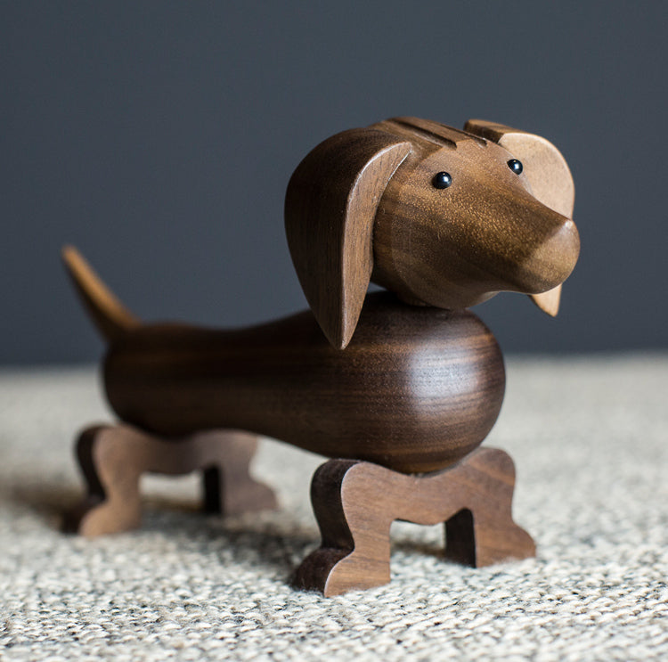 Dachshund Wooden Sculpture