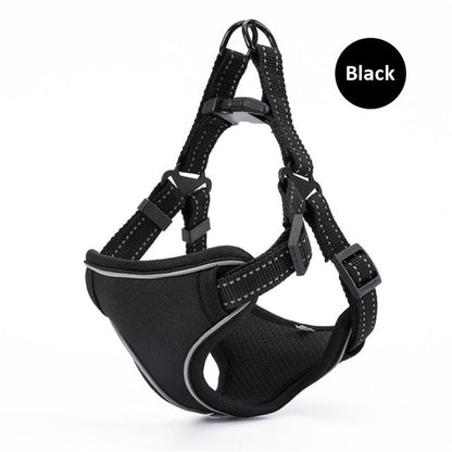 Reflective Dog Harness And Leash Set