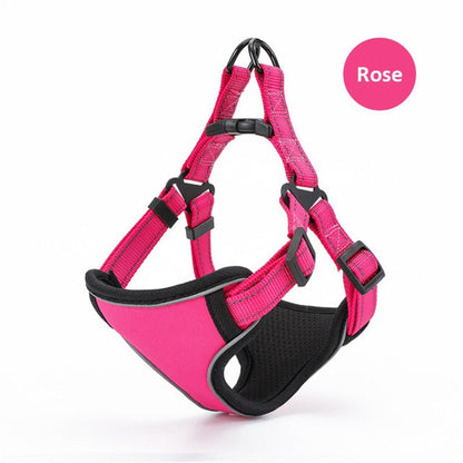 Reflective Dog Harness And Leash Set