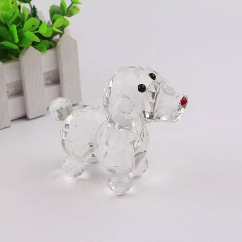 Crystal Dachshund Figurine