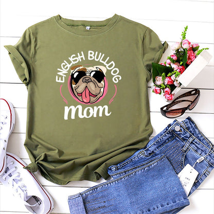 English Bulldog Mom T-shirt