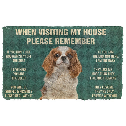 When Visiting My House Please Remember Bulldog Doormat