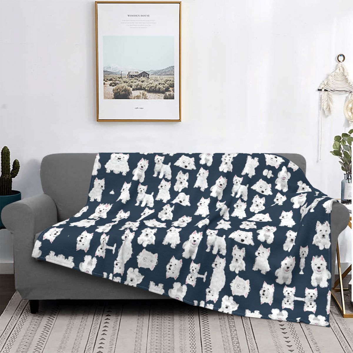 Westie Throw Blanket