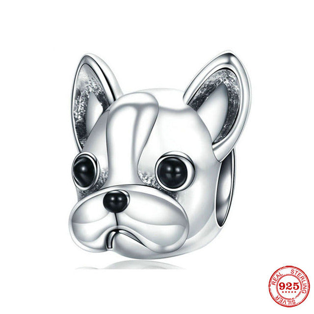 925 Sterling Silver English Bulldog Charms