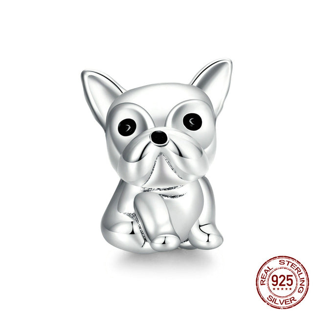 925 Sterling Silver English Bulldog Charms