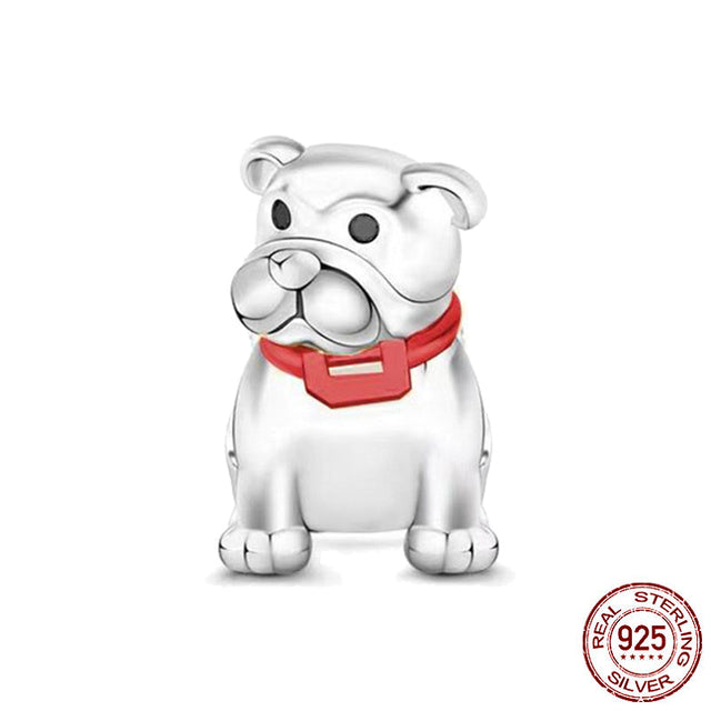 925 Sterling Silver English Bulldog Charms