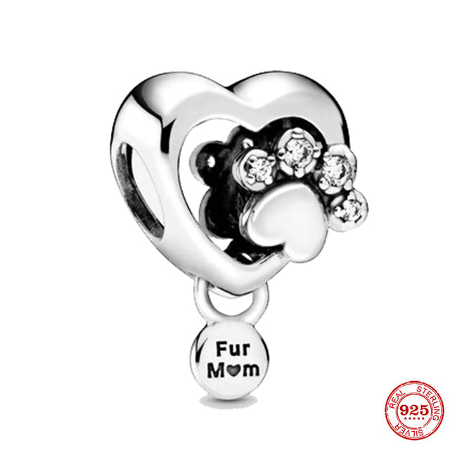 925 Sterling Silver English Bulldog Charms