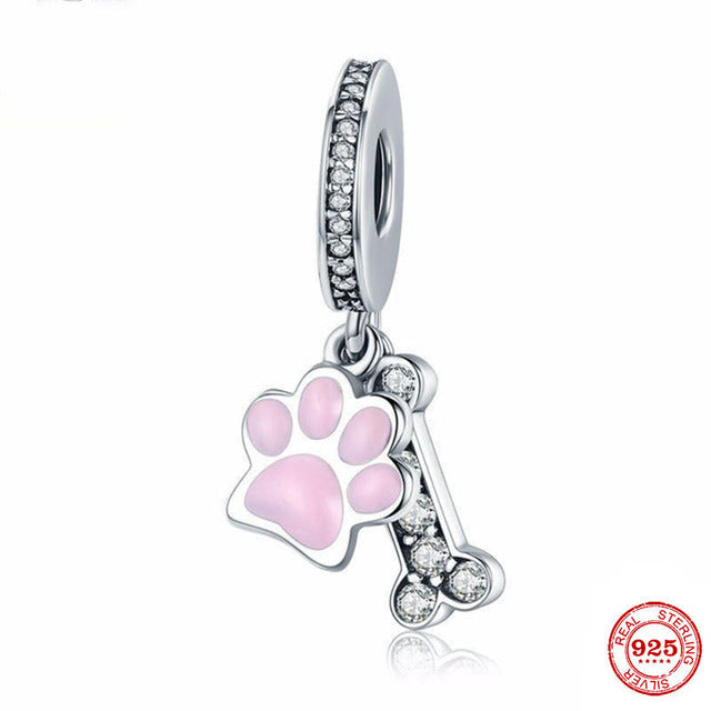 925 Sterling Silver English Bulldog Charms