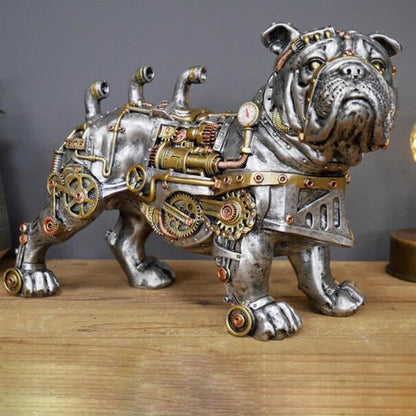 Steampunk English Bulldog ornamnet