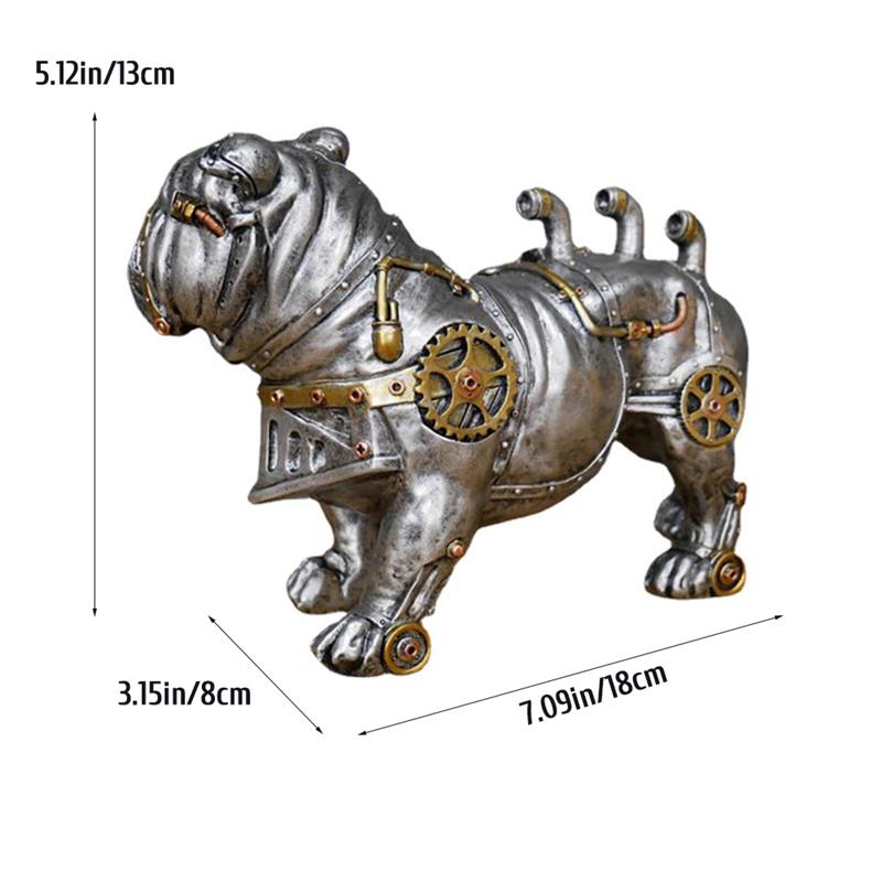 Steampunk English Bulldog ornamnet