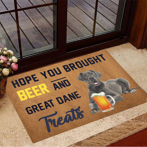 Hope You Brought Beer And Boxer Treats Doormat