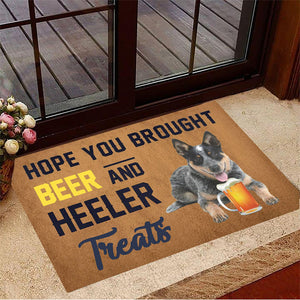 Hope You Brought Beer And Boxer Treats Doormat