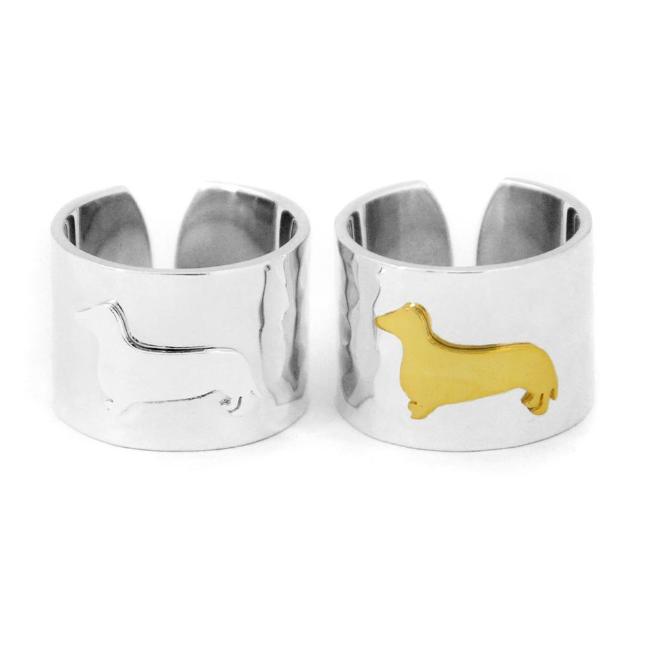 Personalized Dachshund Ring