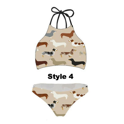 Dachshund Dog Bikini Set