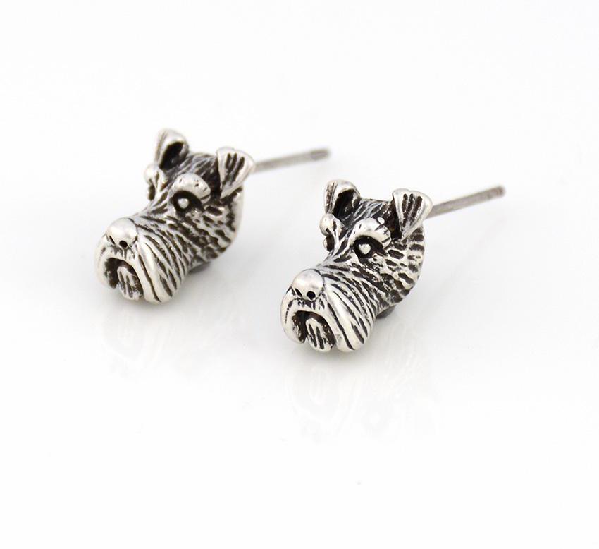 Schnauzer Hug Earrings