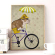 Vintage Bulldog Canvas Poster