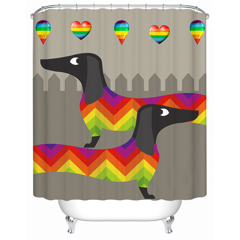 Dachshund JOY Shower Curtain