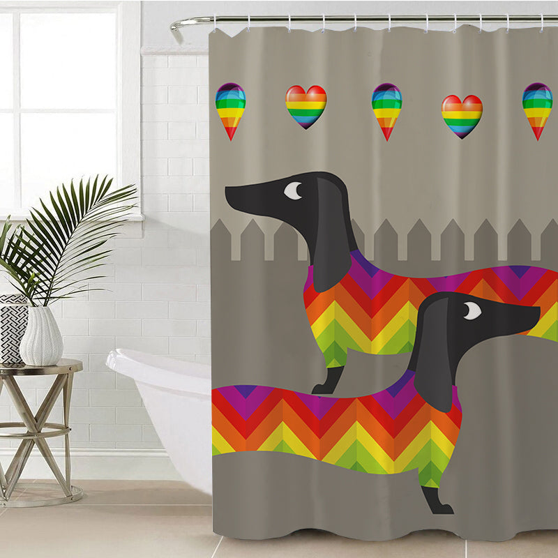 Dachshund JOY Shower Curtain